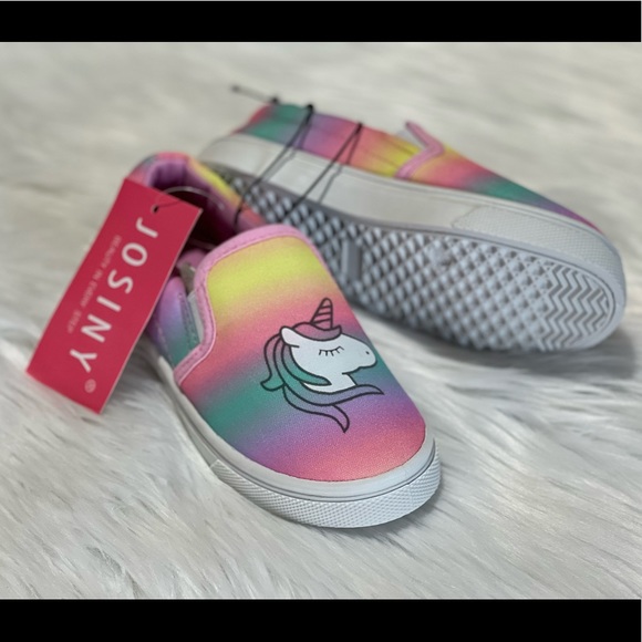 New JOSINY Kids Shoes  Casual Canvas Sneakers Slip On Lazy Tennis Loafers - Picture 7 of 15